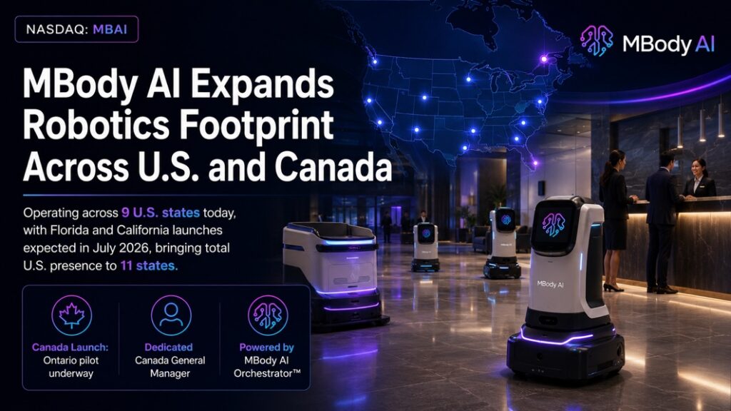 MBody AI amplía las operaciones de robótica de servicio a once estados y Canadá robótica brasil - MBody AI amplía las operaciones de robótica de servicio a once estados y Canadá